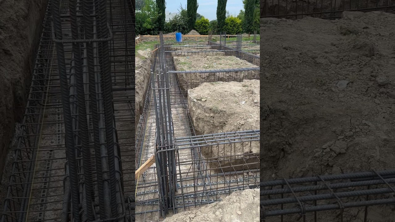 Ready for the Concrete Pouring 🏗️🏠- Concrete Foundation Works