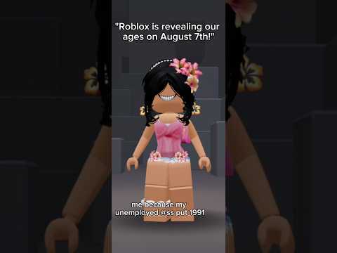 Roblox revealing ages on August 7th 💔 (cooked) #roblox #shortsfeed  #robloxnews #fyp