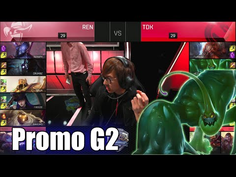 Renegades vs Team Dragon Knights | Game 2 S6 NA LCS Summer 2016 Promotion Tournament | REN vs TDK G2