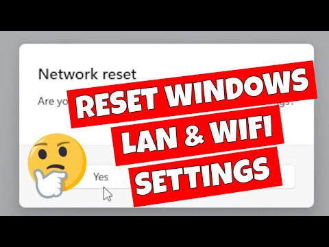 How To RESET All Windows 11 Network & WiFi Settings & Drivers To Factory Settings