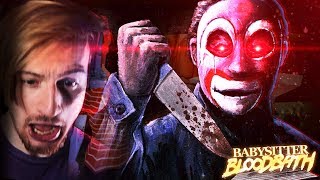 SOMEONE BROKE INTO THE HOUSE.. || Babysitter Bloodbath (ENDING) - Puppet Combo horror game