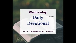 220727 Proctor Memorial Devotion