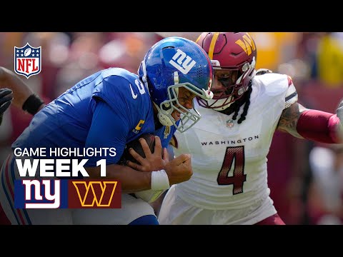 New York Giants vs Washington Commanders Game Highlights | NFL 2025 Season Week 1
