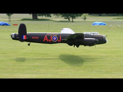 RC HERITAGE FLIGHT - AVRO LANCASTER & AVRO ANSON - ANDY & STEVE WESTON PARK - 2015