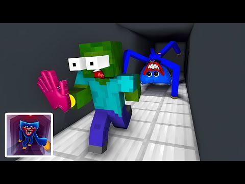 Monster School  POPPY PLAYTIME   HUGGY WUGGY HORROR GAME CHALLENGE   Minecraft Animation