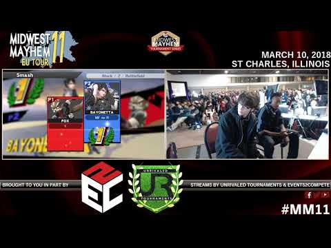 Midwest Mayhem 11 SINGLES POOLS WS: NG l MoarD (Fox) vs. P1 l CaptainZack (Bayonetta)