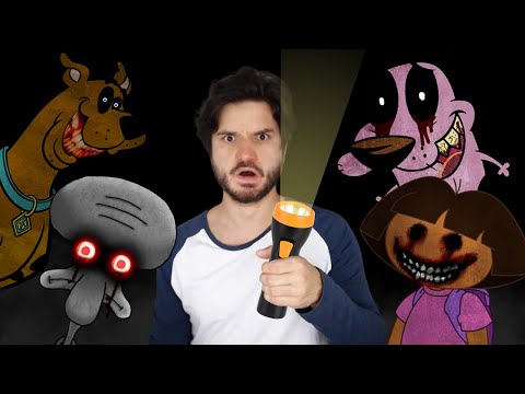5 JOGOS DE TERROR DE DESENHOS ANIMADOS FAMOSOS!