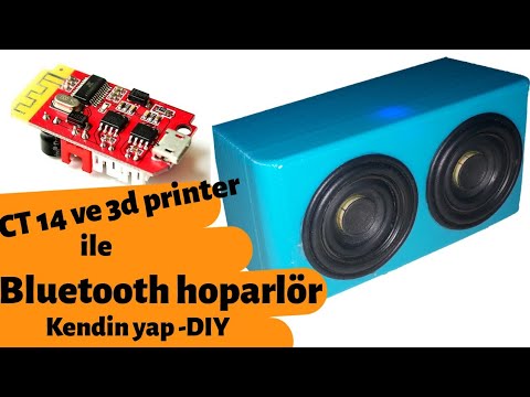 Kendi Bluetooth hoparlörünü yap -CT14 ve 3d printer ile - 🔋✔️ #3dprinter #maker
