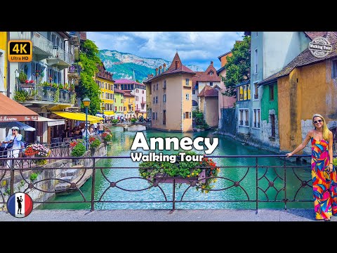 🇫🇷 Annecy, France : La plus belle ville des Alpes françaises – Visite à pied 4K/60fps
