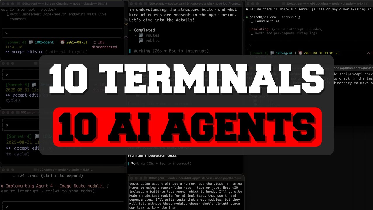10x Terminals with AI Coding Agents = 100x Dev? - Codex + Claude Code