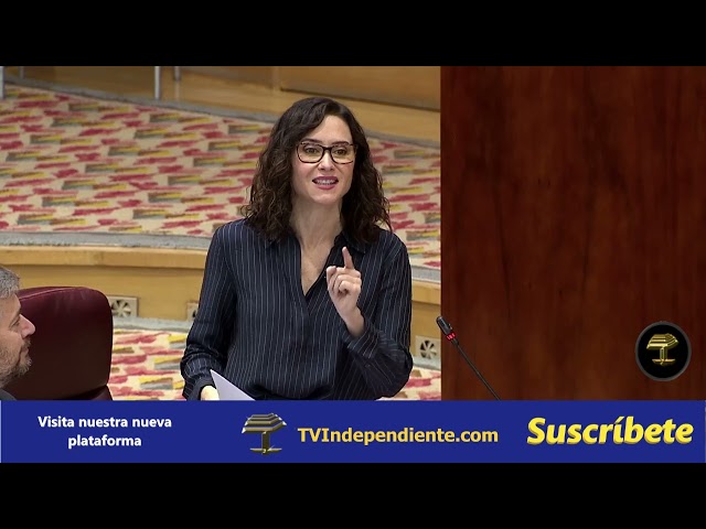Espectacular "repaso" de Isabel Díaz Ayuso a la oposición de PSOE y Sumar en la Asamblea de Madrid