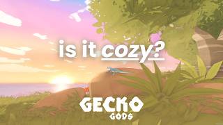 cozy gaming as a tiny lizard - Gecko Gods Part 1