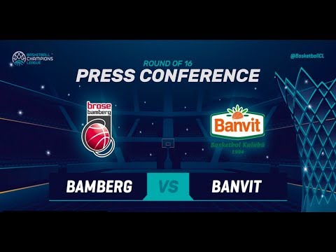 Brose Bamberg v Banvit - Press Conference - Basketball Champions League 2018-19