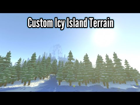 WhatFonzieLikes - Custom Icy Island Terrain | by Keyyard | Minecraft PE/BE Map Showcase #2