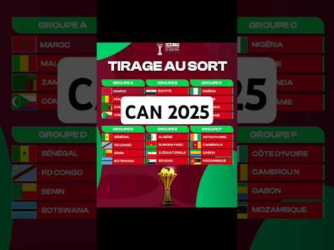 Tirage au Sort de la Can 2025 #can2025