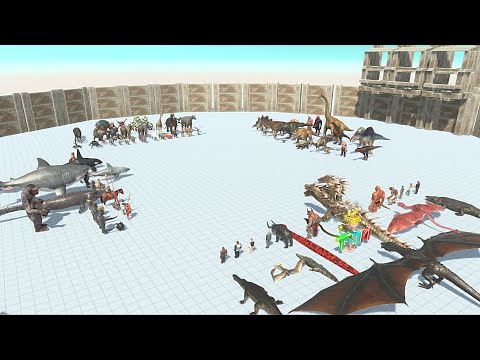 3 vs 3 vs 3 vs 3 Tournament  - Animal Revolt Battle Simulator