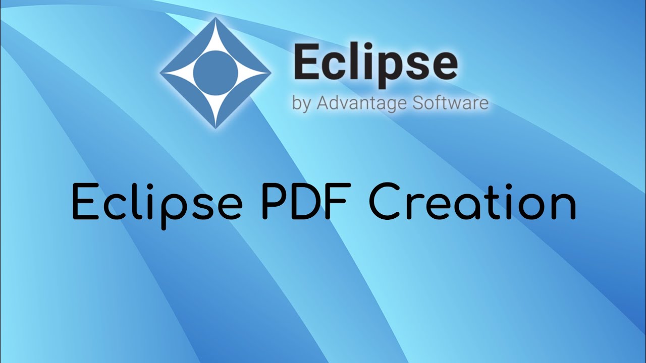 Eclipse PDF Creation