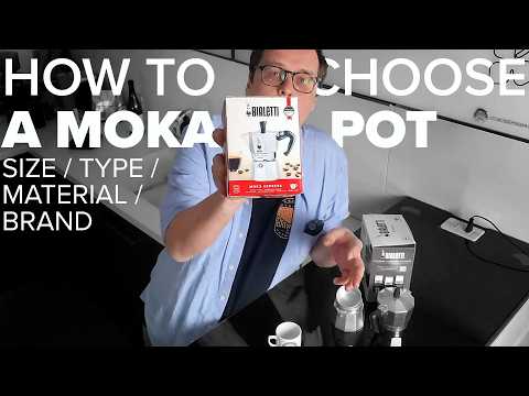 How to choose a moka pot? The Ultimate Guide by size, type, material, and brand.