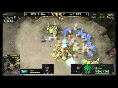 [KeSPA Cup] SoulKey vs herO RO.8 Group C set1 -EsportsTV, Starcraft 2