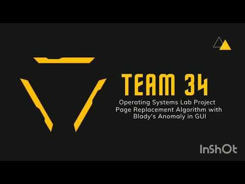 Team 34 Page Replacement Algorithm Gui Using Java