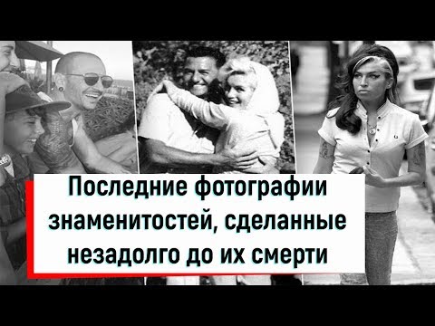 Последние фотографии знаменитостей, сделанные незадолго до их смерти