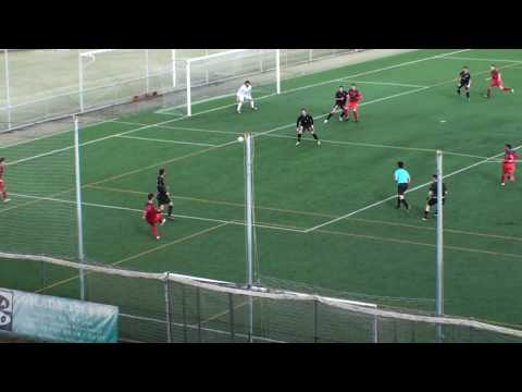 Pase de Nacho Fdez. para que remate Gian ( CD Coslada - La Moraleja CF )