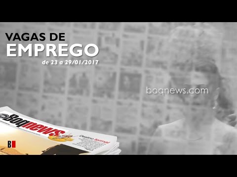 Vagas de Emprego de 23 a 29 de janeiro