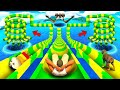 Shinchan And Franklin Tried The Magical Water Slide Prize Parkour Challenge In GTA 5 In Telugu
