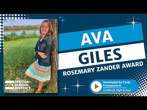 Ava Giles - 2022 Rosemary Zander Award Winner