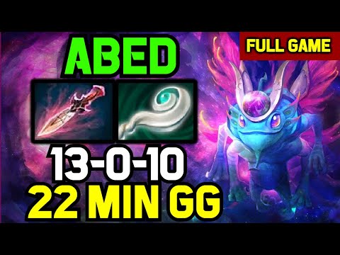 Abed MID Puck NO DEATH gameplay vs Chris Luck Nature's Prophet Mid