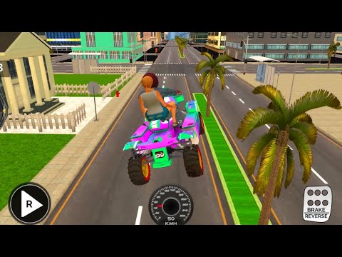 ATV Quad Bike Simulator 2021: Bike Taxi Games - #3 Android GamePlay On PC