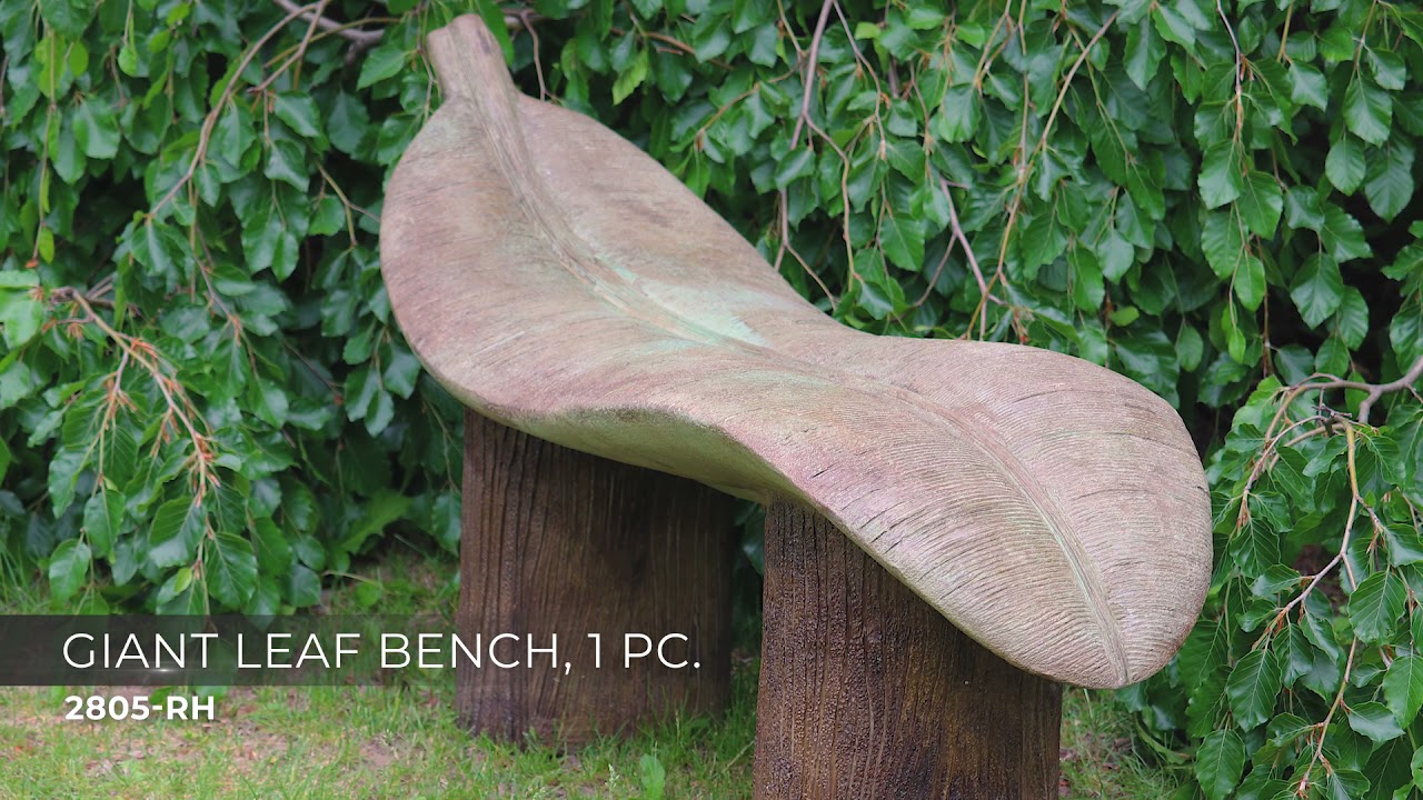 Video 1 Watch A Video About the Henri Studio Giant Leaf Relic Hi Tone Outdoor Bench