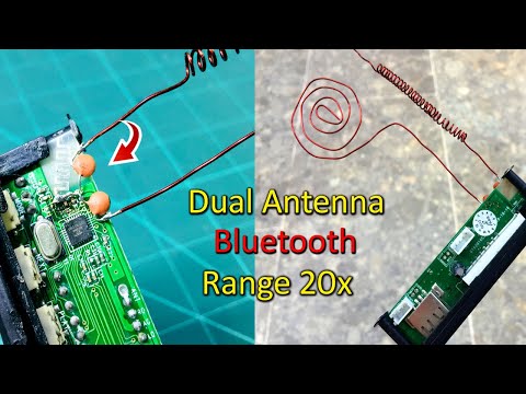 Dual Antenna Bluetooth circuit-Range 20x Using Only P.f