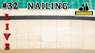 Ep. 32 - GROUP BUILD - NAILING the PLANKING - Gunboat PHILADELPHIA (1776) - Model Shipways KIT