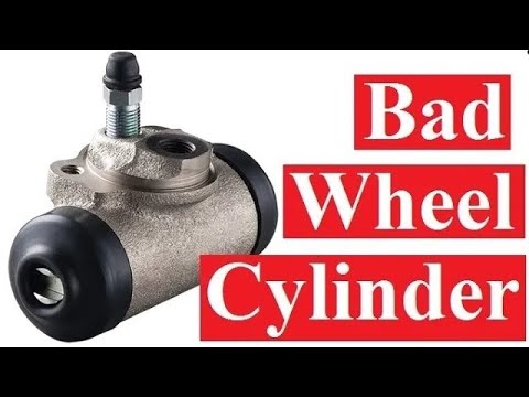 Part of a video titled How to tell if you have bad wheel cylinder - YouTube