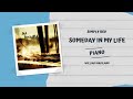 Someday In My Life: Simply Red (piano cover ...