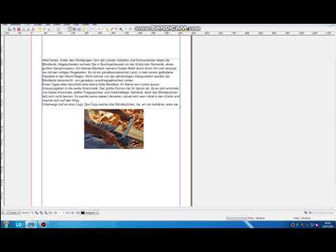 SCRIBUS - einfaches Layout mit verkettetem Text - Thema Holzbearbeitung