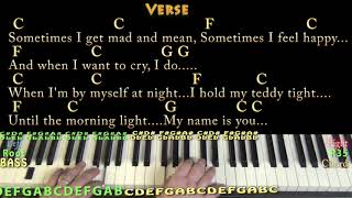 We All Sing With The Same Voice (Sesame Street) Piano Cover Lesson with Chords/Lyrics