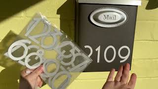 Diggoo Mailbox Numbers Sticker Decal Die Cut Uzbek Style Vinyl Number Review