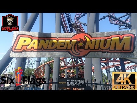 Off-ride footage of a Pandemonium train