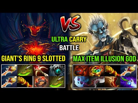 NEW Late Game TITAN Rapier Battle!! LVL 30 Giant's Ring Terrorblade Vs Unlimited illusion PL Dota 2