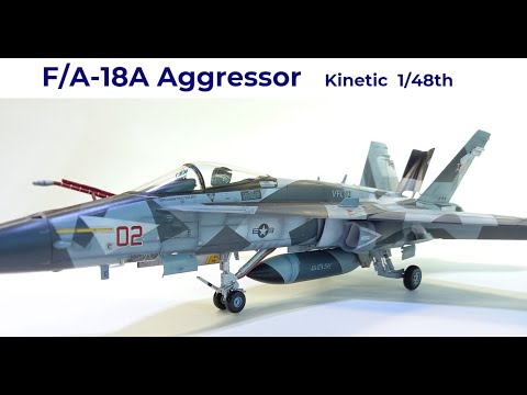 F/A-18A Hornet VFA-12 Aggressor 1/48th Kinetic Build 프라모델 조립