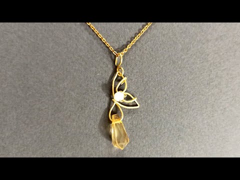 Bead Jewelry Making Tutorials for Beginners: wire butterfly pendant