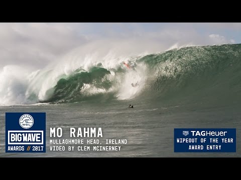 Mo Rahma at Mullaghmore - 2017 TAG Heuer Wipeout of the Year Entry - WSL Big Wave Awards