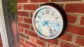 SMILEMARY Indoor/Outdoor Waterproof Wall Clock REVIEW