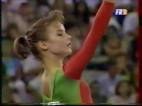 Henrietta ONODI (HUN) floor - 1992 Olympics Barcelona Team Optionals