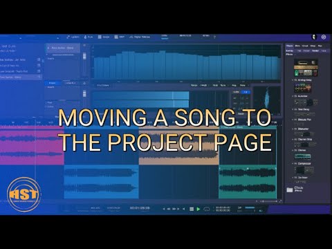 Studio One 6: Moving A Song To The Project Page - Home Studio Trainer