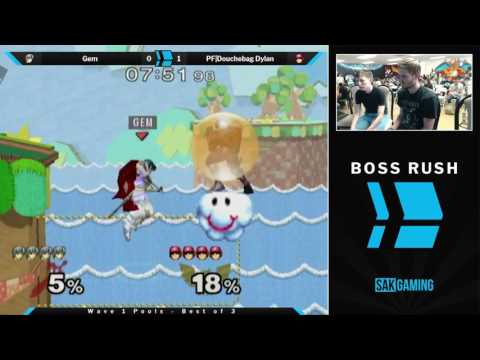 Boss Rush April Wave 1 Pools - Gem (Marth) vs PF|DBAG Dylan (Captain Falcon)