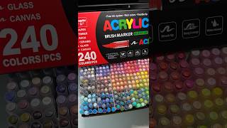 Unboxing New 240 Acrylic Markers from GuangNa 🤩 #acrylicmarkers #art #unboxing #unboxingvideo