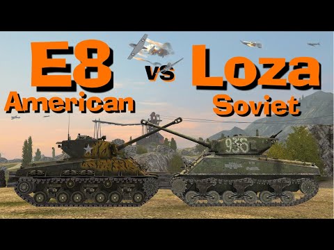 WOT Blitz Face Off || M4A3E8 vs Loza's Sherman